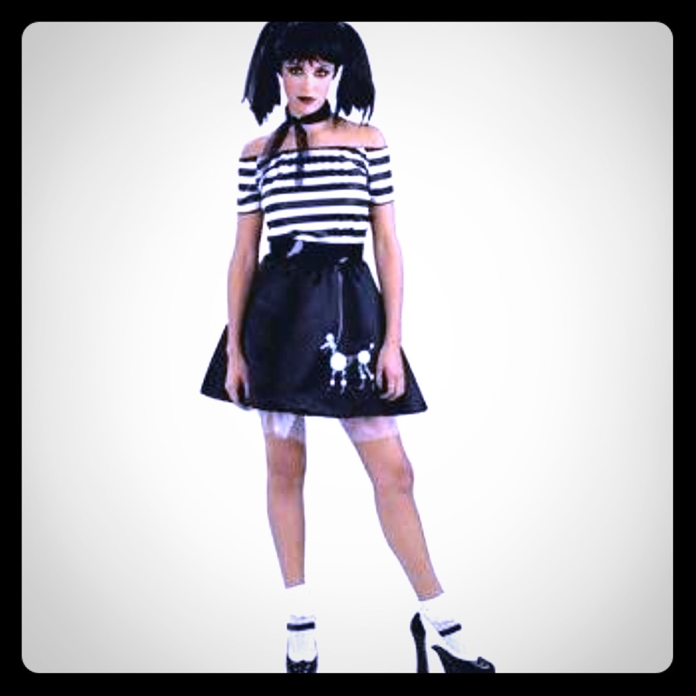 🧟‍♀️Goth 50s style look cosplay/ Halloween 3 pc